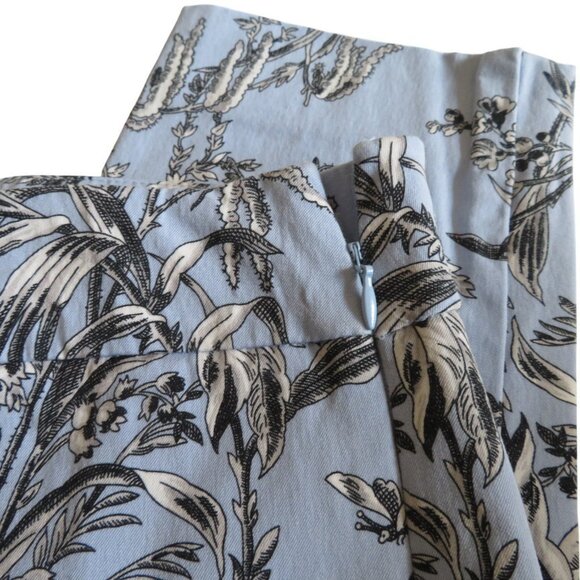 Talbots Chatham Ankle Pants, Size 6, Blue/Black/White Floral Print - EUC - Picture 3 of 7